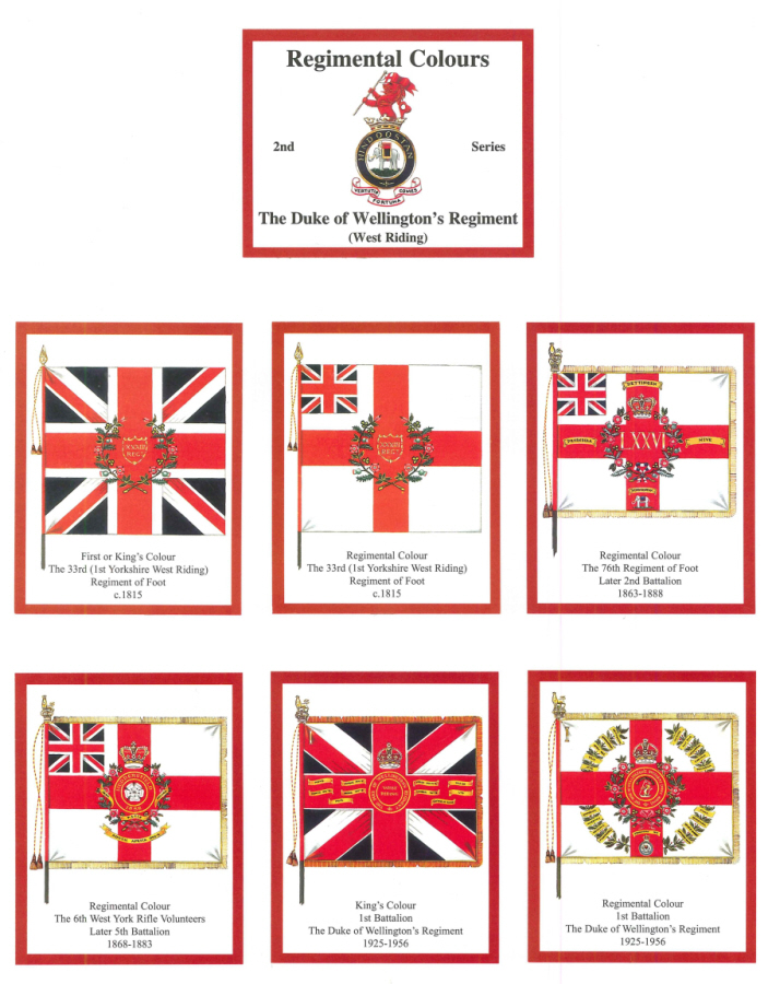 The Duke of Wellington's Regiment (West Riding) 2nd Series - 'Regimental Colours' Trade Card Set by David Hunter - Click Image to Close